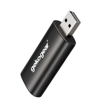 GekoGear Wireless USB Dongle Orbit A100 compatible with Apple CarPlay USB-A or USB-C connection