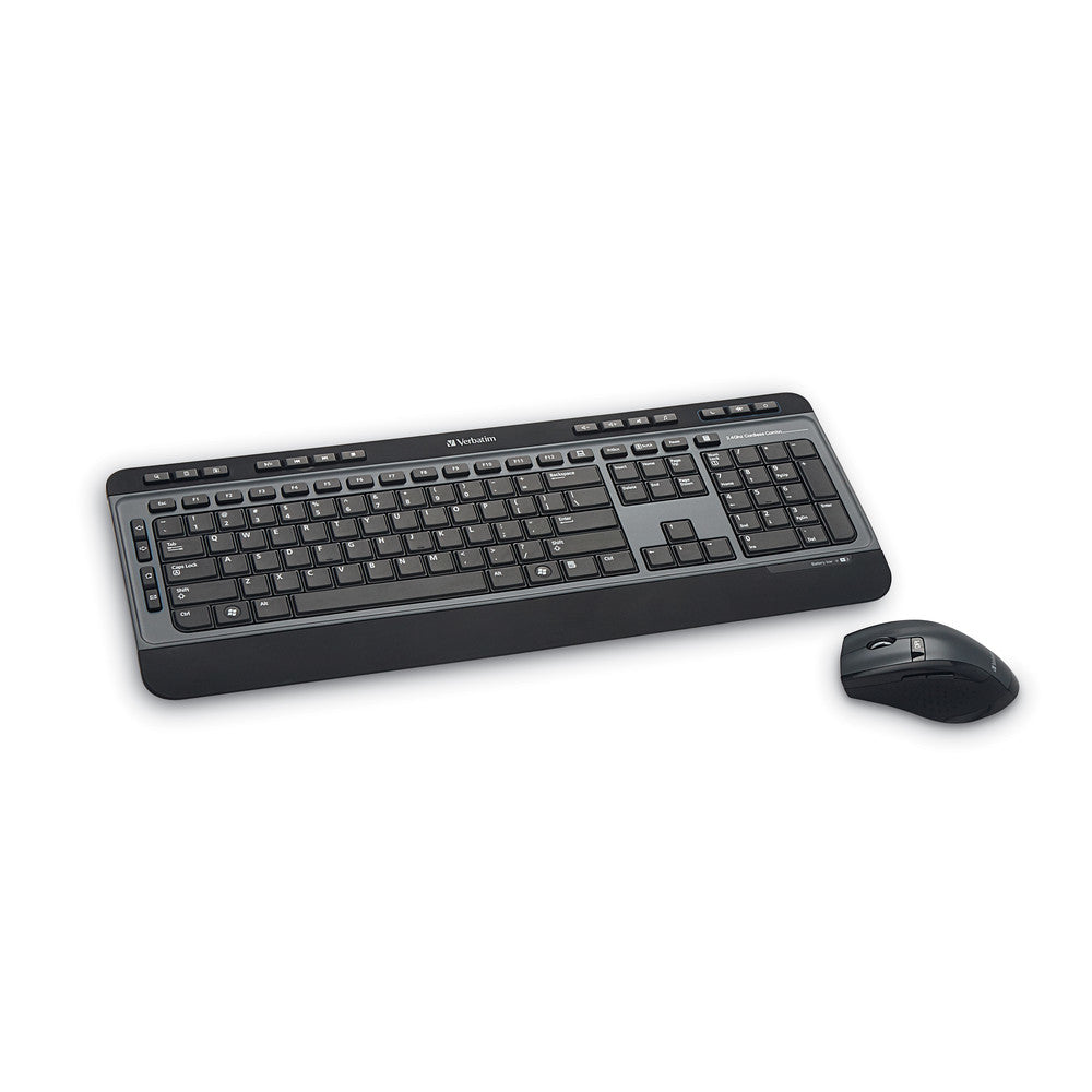 Verbatim 99788 keyboard Mouse included Universal RF Wireless Black, Grey