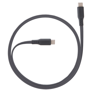 Ventev Charge & Sync USB-C to USB-C Cable 6ft Flat High Speed 2X Copper Fast Charge Reinforced Connector - Box - Gray
