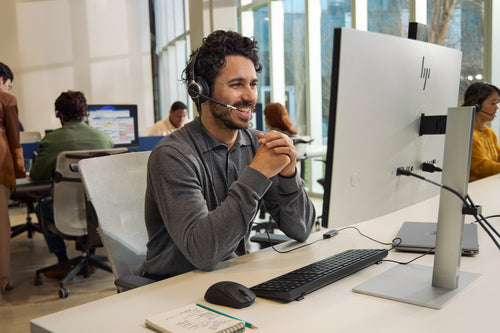 HP Poly Mission 615 Monaural USB Wired Headset TAA