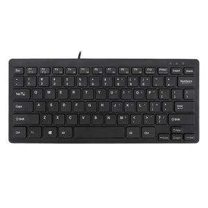 Adesso Keyboard Wired Mini SlimTouch Antimicrobial - Black
