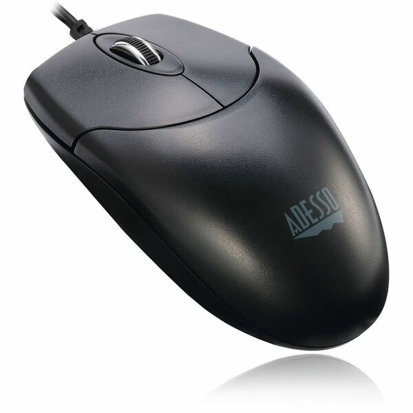 Adesso Mouse Wired Full-Size 1000 DPI Optical Sensor 3 Buttons Design with Scroll Wheel - TAA Compliant