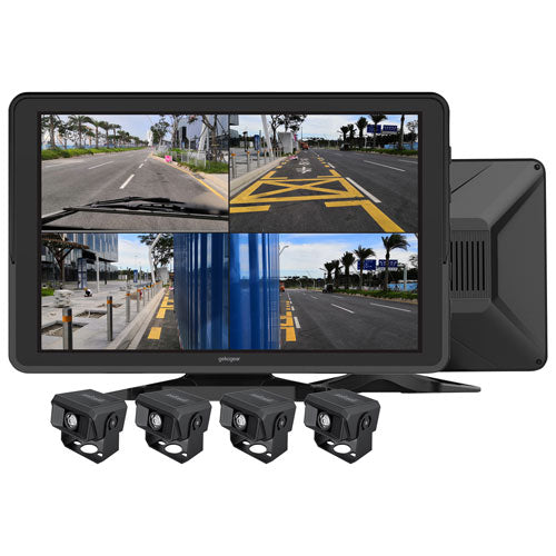 GekoGear Dashcam - Orbit T100 4 Channel for Commercial Truck with a 10.1inch IPS Screen