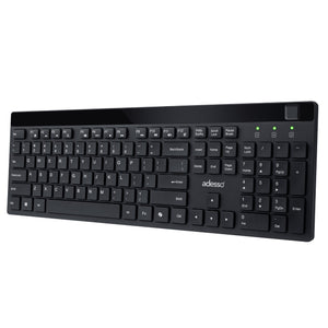 Adesso Keyboard Wireless with Fingerprint Reader AES-256 Security PC/Mac - Black