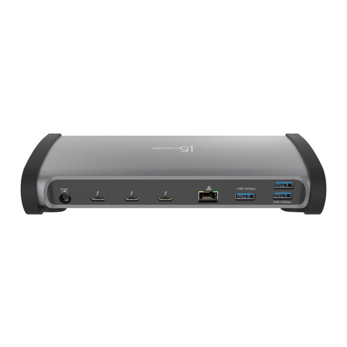 j5create JTD562 8K Thunderbolt 4 Docking Station - Thunderbolt certified, Single 8K/Dual 4K (USB-C to TB4 USB-C x 3, USB-C PD x1, USB-A x3, RJ-45, SD)