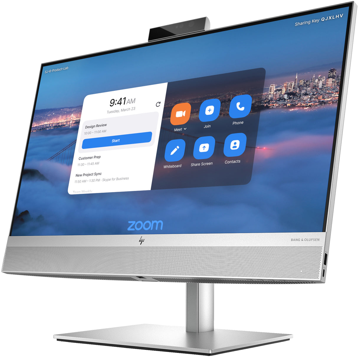 HP حزمة الجهاز المتكامل Presence 24 المزوّد بشاشة لمس نظام Zoom Rooms Intel® Core™ i5 i5-12500 16 GB DDR5-SDRAM 256 GB SSD Windows 10 IoT Enterprise
