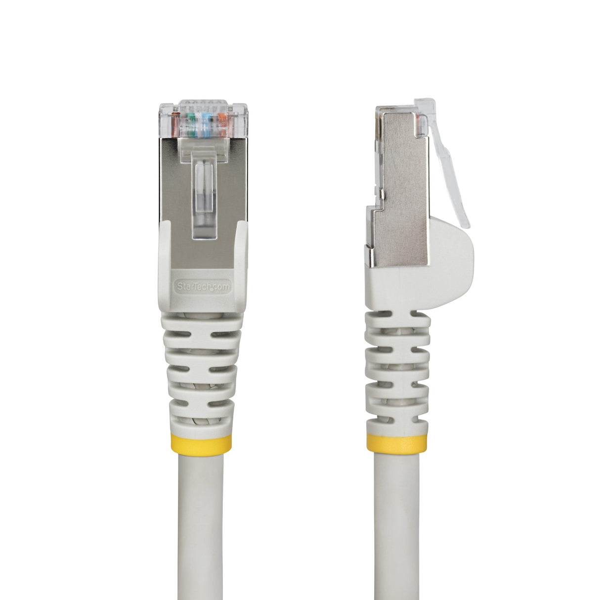 StarTech.com 5ft Gray CAT6a Ethernet Cable, Snagless RJ45, 10GbE, 100W PoE++, S/FTP, LSZH, 27AWG Pure Bare Copper Wire, 500MHz, Shielded Network Patch Cord w/Strain Reliefs, Individually Tested/ETL Verified