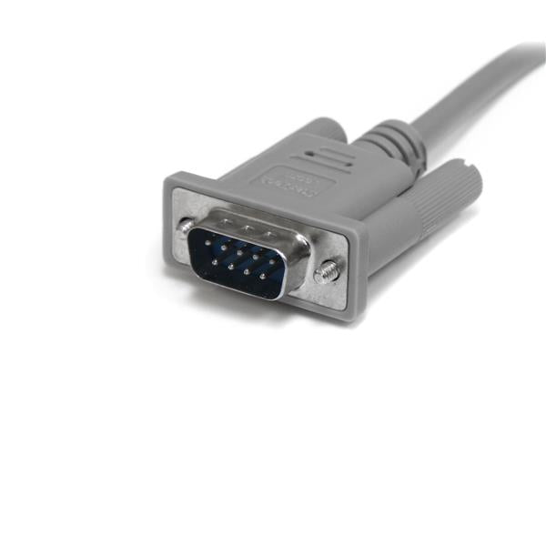 StarTech.com 10 ft DB9 RS232 Serial Null Modem Cable F/M