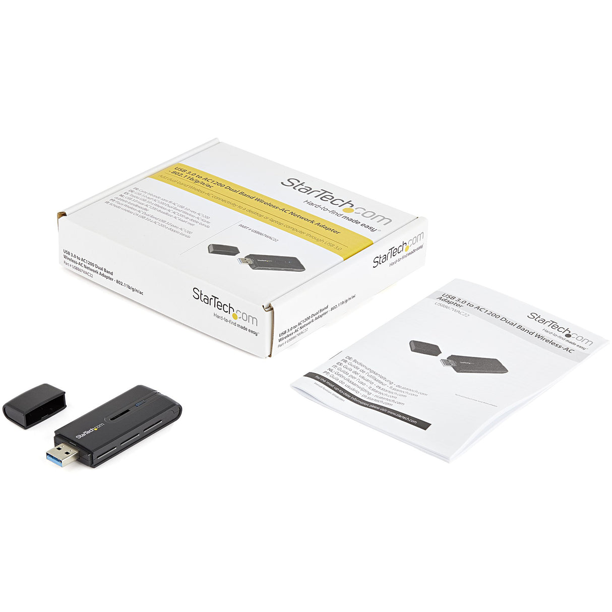 StarTech.com USB 3.0 AC1200 Dual Band Wireless-AC Network Adapter - 802.11ac WiFi Adapter - TAA
