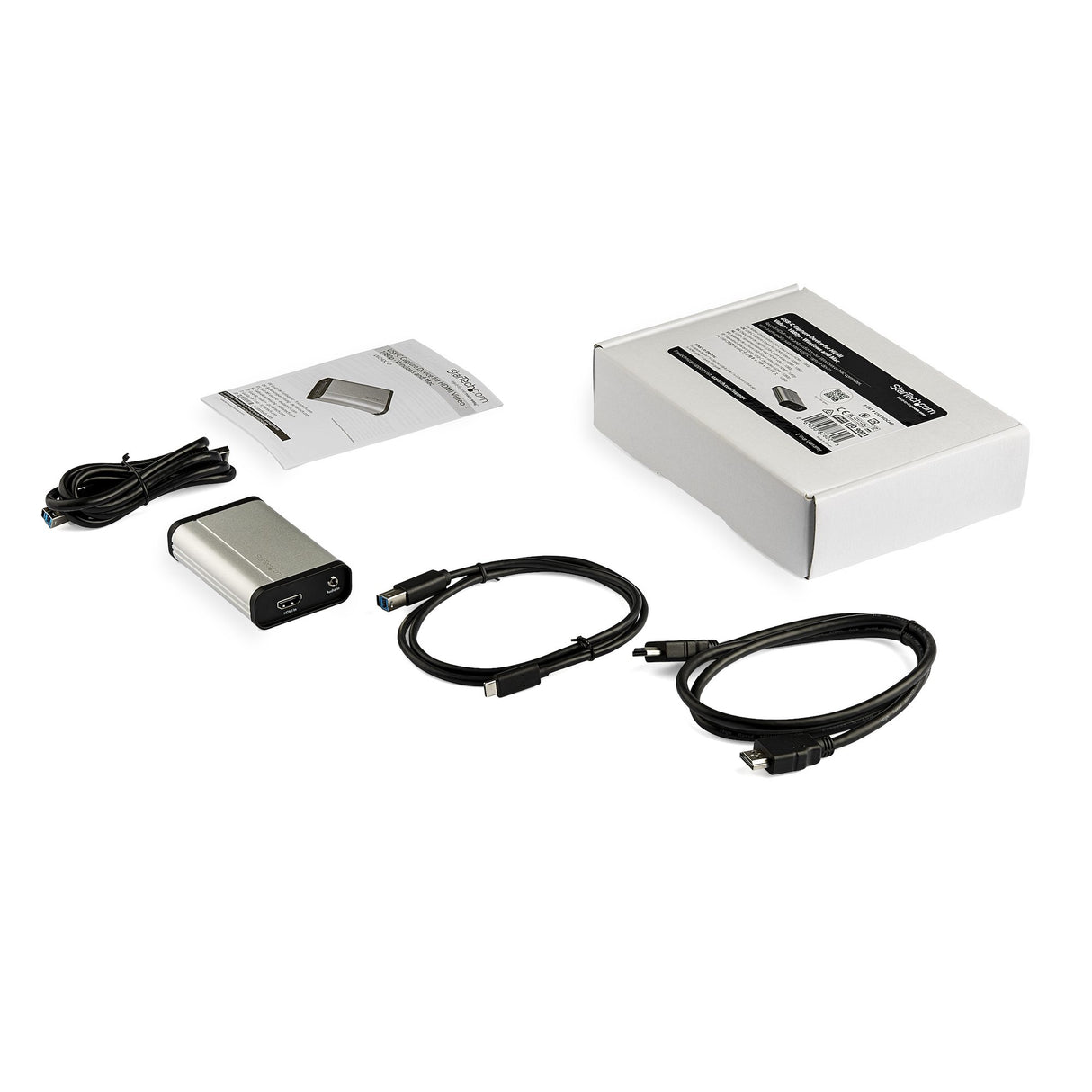 StarTech.com HDMI to USB C Video Capture Device 1080p 60fps - UVC - External USB 3.0 Type-C Capture/Live Streaming - HDMI Audio/Video Recorder Adapter - Works with USB-C/USB-A/Thunderbolt 3 - TAA