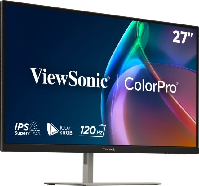 Viewsonic VP Series 27" 120Hz 2K QHD Pantone Validated 100% sRGB & Factory Calibrated Monitor with 90W USB-C
