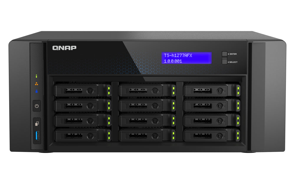 QNAP TS-H1277AFX-R7-32G NAS/storage server Tower AMD Ryzen™ 7 32 GB DDR5 0 TB QuTS hero Black