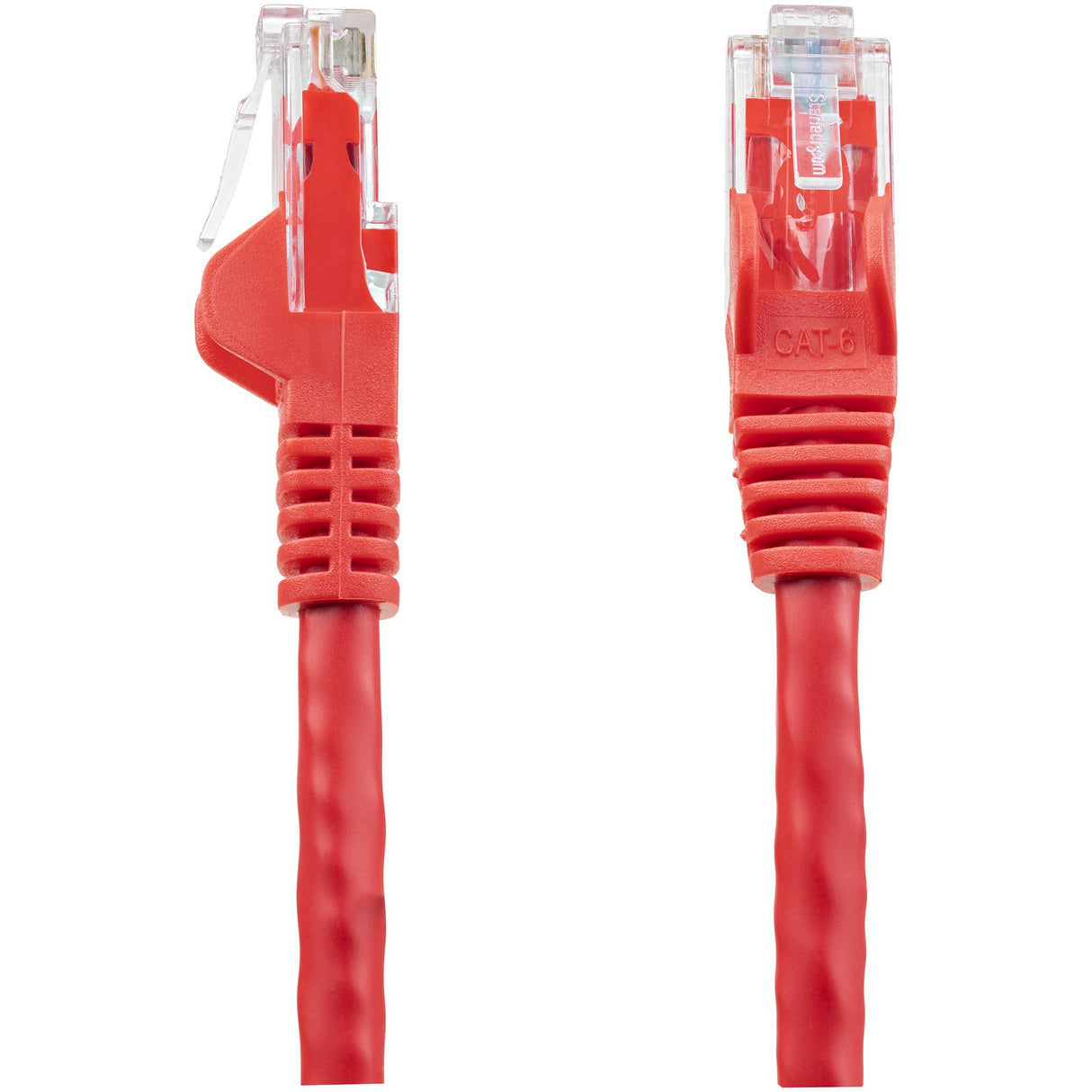 StarTech.com 10ft CAT6 Cable - Red CAT6 Ethernet Cable - Gigabit Ethernet Wire - 250MHz 100W PoE RJ45 UTP CAT 6 Network/Patch Cord Snagless - Individually Tested