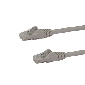 StarTech.com 6in CAT6 Ethernet Cable - Gray CAT 6 Gigabit Ethernet Wire -250MHz 100W PoE RJ45 UTP Network/Patch Cord Snagless w/Strain Relief Individually Tested