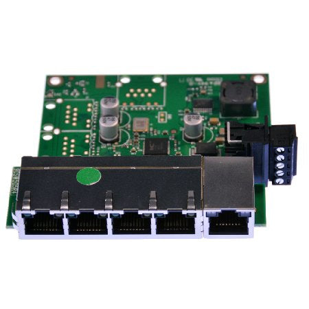 Brainboxes SW-105 network switch Fast Ethernet (10/100) Green