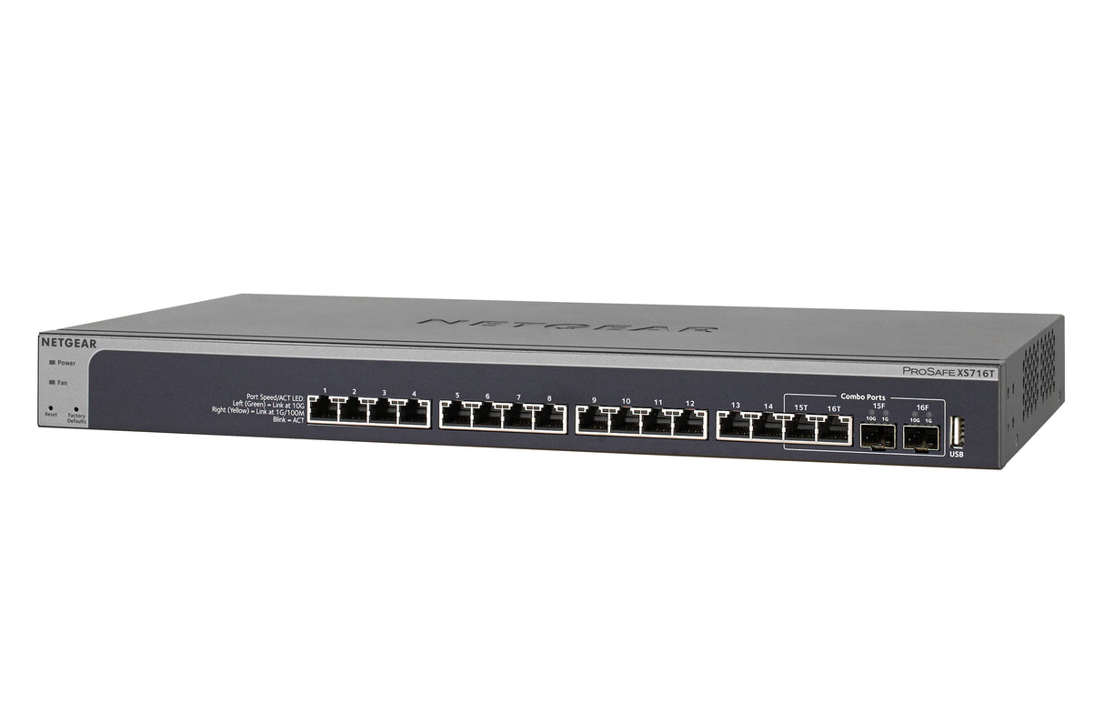 NETGEAR 16-Port 10G Ethernet Smart Switch (XS716T)