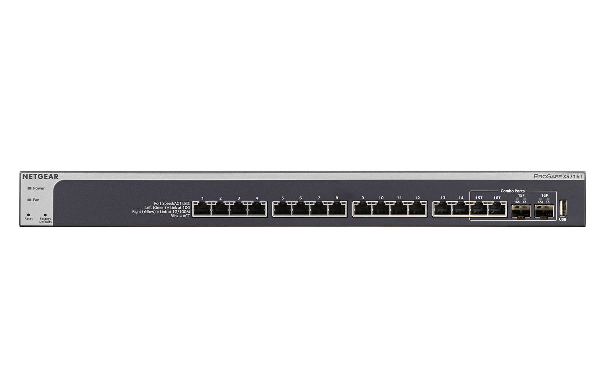 NETGEAR 16-Port 10G Ethernet Smart Switch (XS716T)