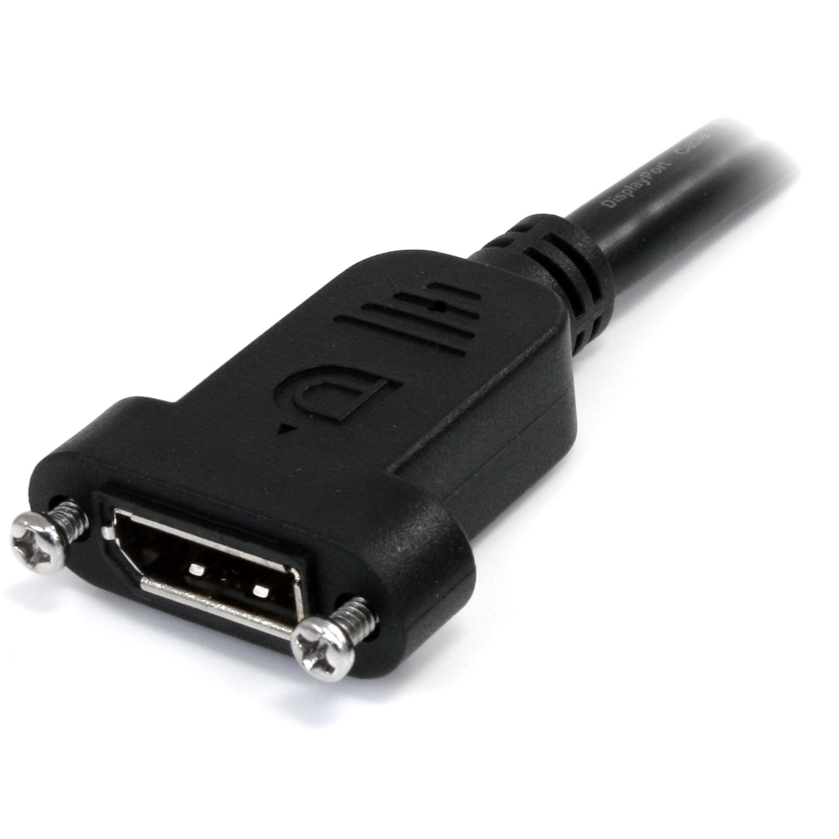 StarTech.com 3ft (91cm) Panel Mount DisplayPort Cable - 4K x 2K - DisplayPort 1.2 Extension Cable Male to Female - DP Video Extender Cord with Panel Mount DP Connector - DP Monitor Cable
