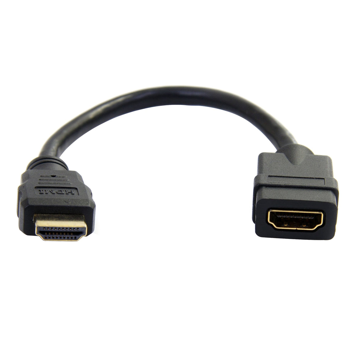 StarTech.com 6in (15cm) HDMI Extension Cable - Short HDMI Cable Male to Female - 4K HDMI Cable Extender - 4K 30Hz UHD HDMI Port Saver M/F - High Speed HDMI 1.4 - 30AWG - HDMI Dongle Extender
