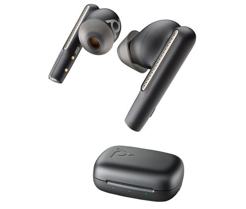 HP Poly Poly Voyager Free 60 UC Carbon Black Earbuds +BT700 USB-A Adapter +Basic Charge Case
