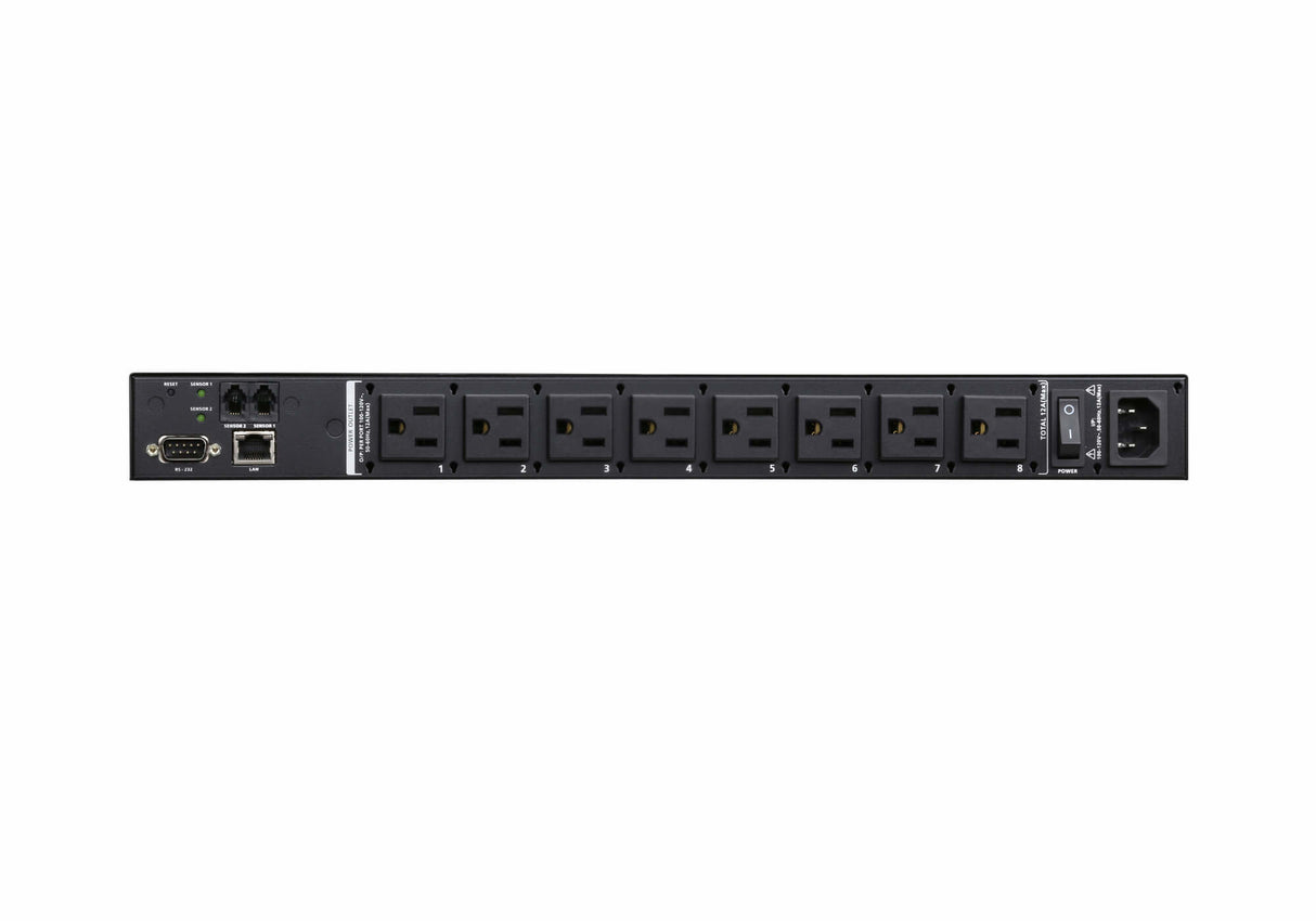 ATEN PE6108AV power distribution unit (PDU) 8 AC outlet(s) 1U Black