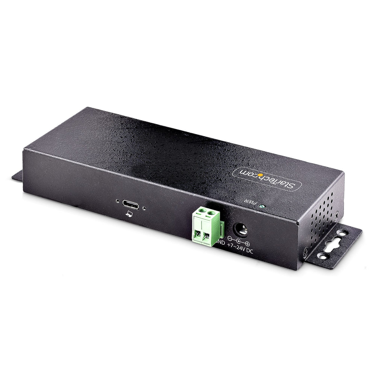 StarTech.com 7-Port Industrial USB 10Gbps Hub with Power Adapter, Metal, Mountable, 5x USB-A and 2x USB-C Downstream Ports, ESD Protection, Powered USB Hub, TAA
