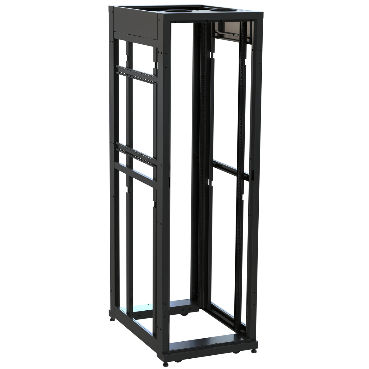 Middle Atlantic 42 RU SNE Series Rack Frame, 36 Inches Deep, 24 Inches Wide with 10-32 Rackrail