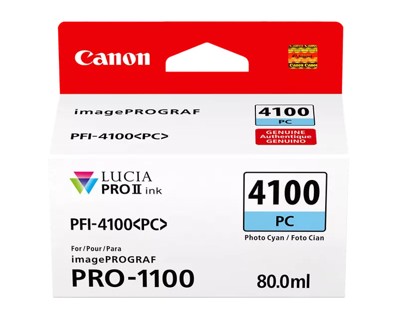 Canon LUCIA PRO II PFI-4100 Photo Cyan Ink Tank