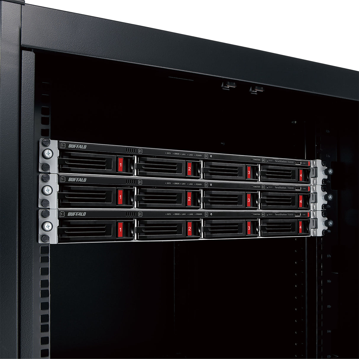 Buffalo TeraStation TS3430RN NAS Rack (1U) Alpine AL524 2 GB DDR4 16 TB HDD Black