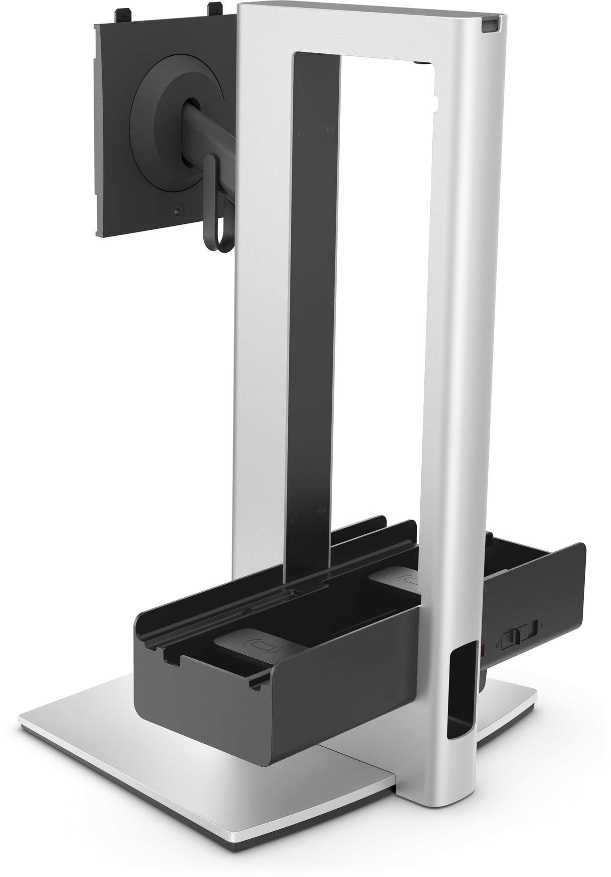 DELL Pro Slim OSS25 68.6 cm (27") Desk Black, Silver