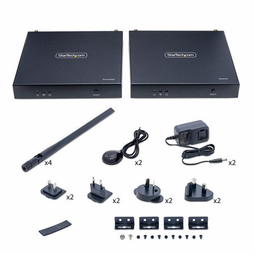 StarTech.com Wireless HDMI Extender, 4K 60Hz, Transmitter and Receiver Kit, Up to 165ft (50m), No Line-Of-Sight Required, IR Extension, Includes Mounting Kit