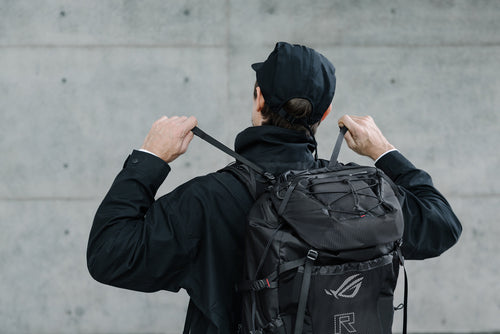 ASUS ROG Archer ErgoAir backpack Gaming backpack Black EVA (Ethylene Vinyl Acetate), Lycra, Nylon