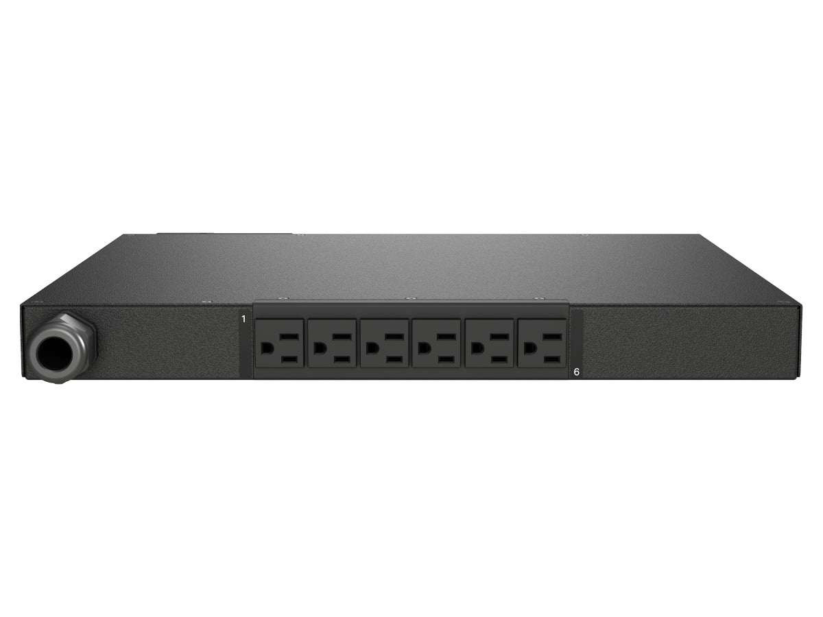 Vertiv Geist MNU5M1R5-06S153-1ST5A0H10-S power distribution unit (PDU) 6 AC outlet(s) 0U Black