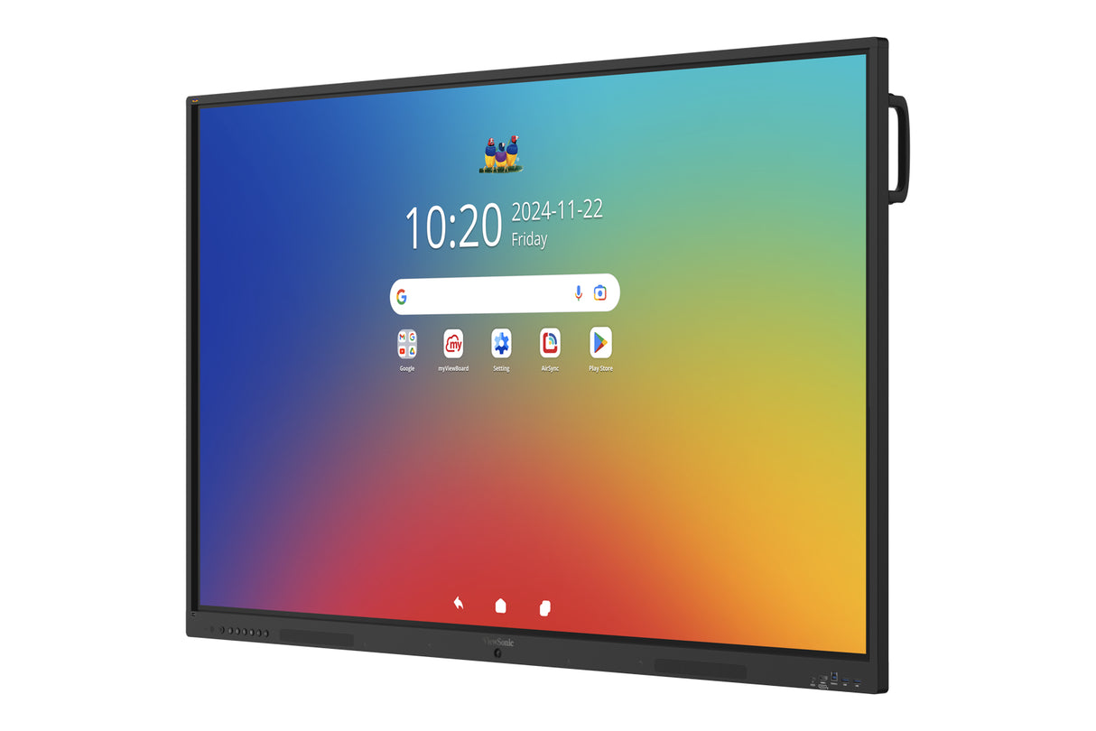 Viewsonic IFP 65IN 4K ANDROID 16 EDLA 64 interactive whiteboard 165.1 cm (65") 3840 x 2160 pixels Touchscreen