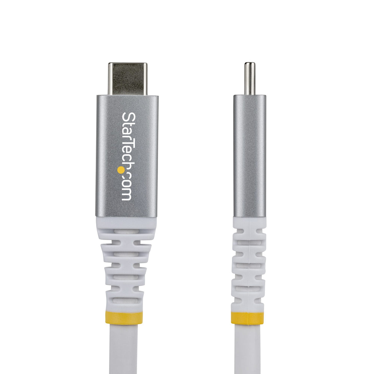 StarTech.com 10ft (3m) USB4 Cable, 20Gbps, USB-IF Certified USB-C Cable, 60W PD, 4K 120Hz DP 2.1, TPE Jacket, White USB-C Cord