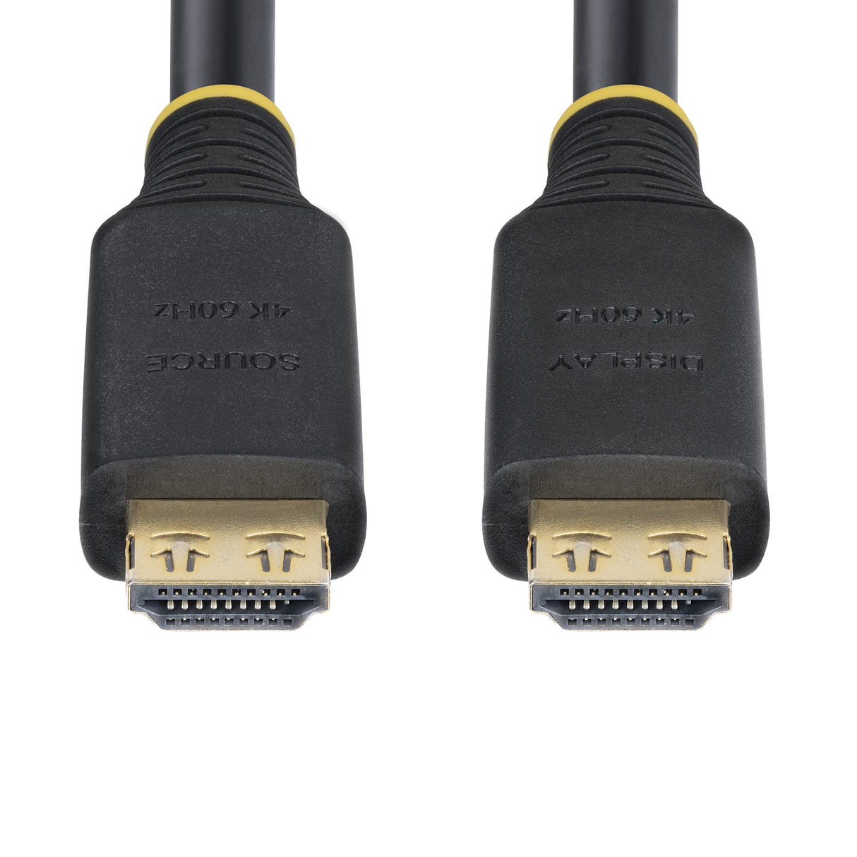 StarTech.com 15m (50ft) Active High Speed HDMI Cable with Gripping Connectors, 4K 60Hz/1440p 144Hz, HDR10/HDCP 2.2/ARC, 18Gbps, UHD HDMI Cord for TV/Monitor/Display, TPE Jacket
