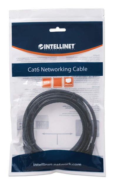 Intellinet 738309 networking cable Black 0.6 m Cat6 U/UTP (UTP)