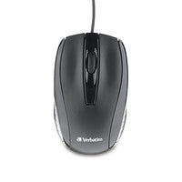 Verbatim Corded Notebook Optical Mouse – Black