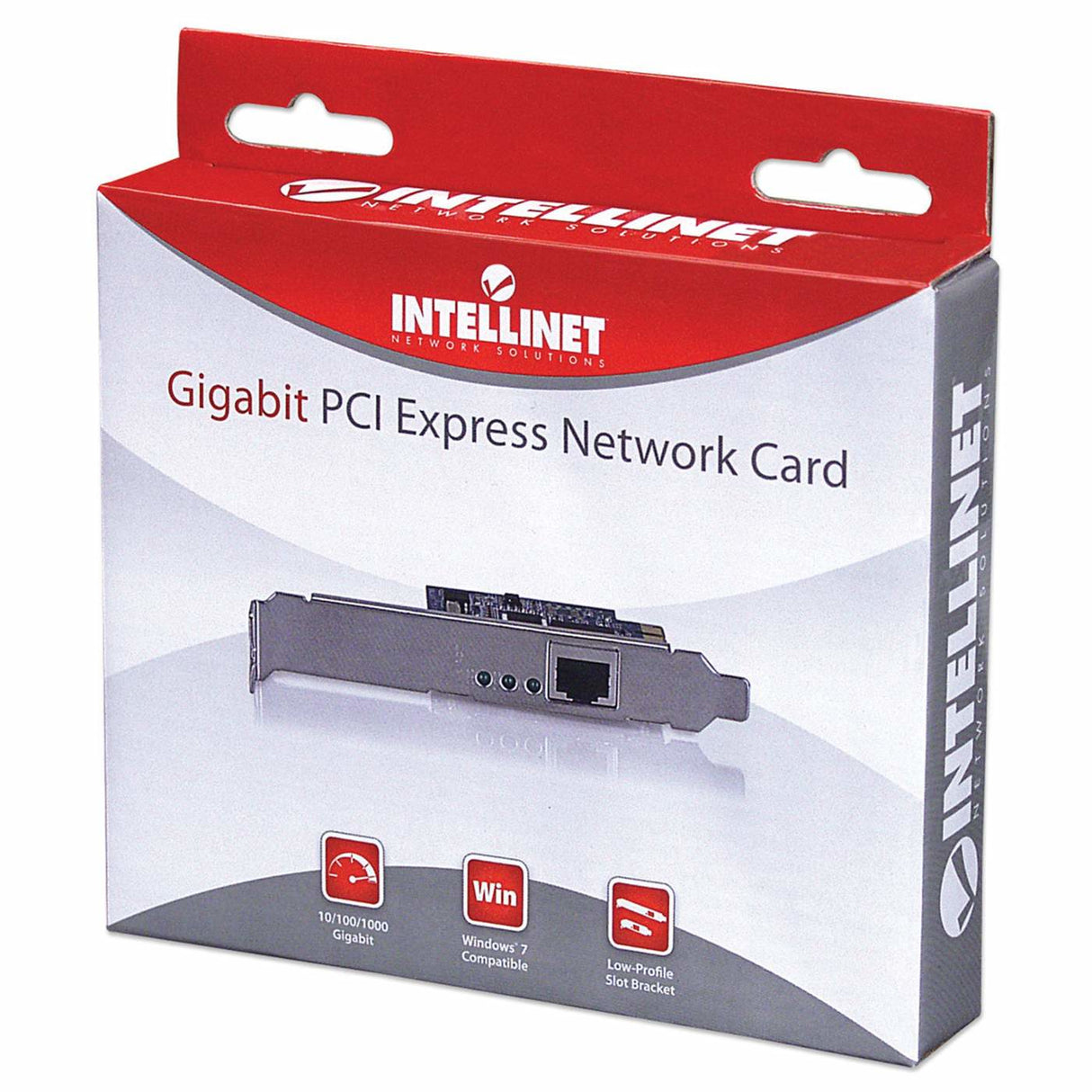 Intellinet Gigabit PCI Express Network Card, 10/100/1000 Mbps PCI Express RJ45 Ethernet Card