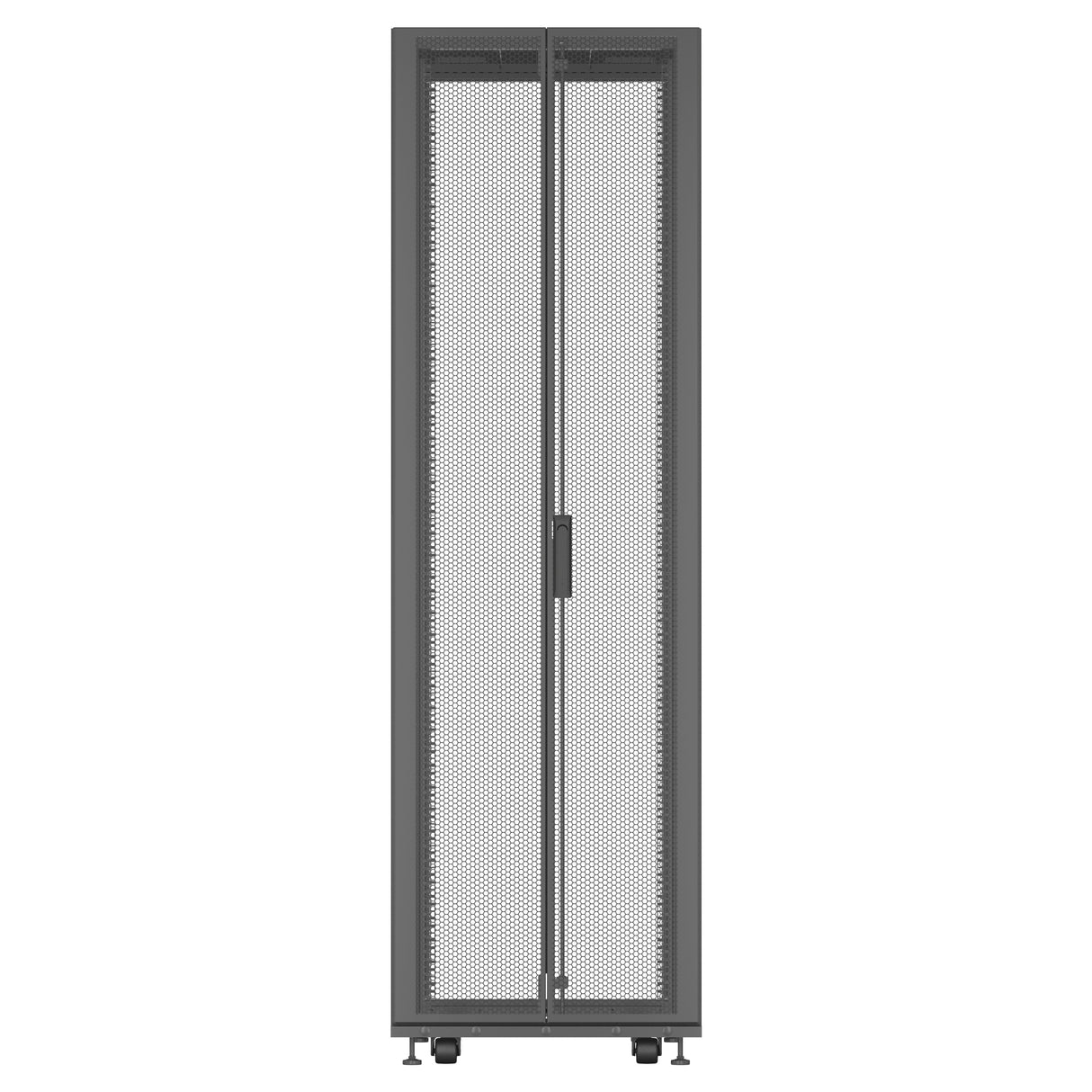 Vertiv VR3107 rack cabinet 48U Freestanding rack Black, Transparent