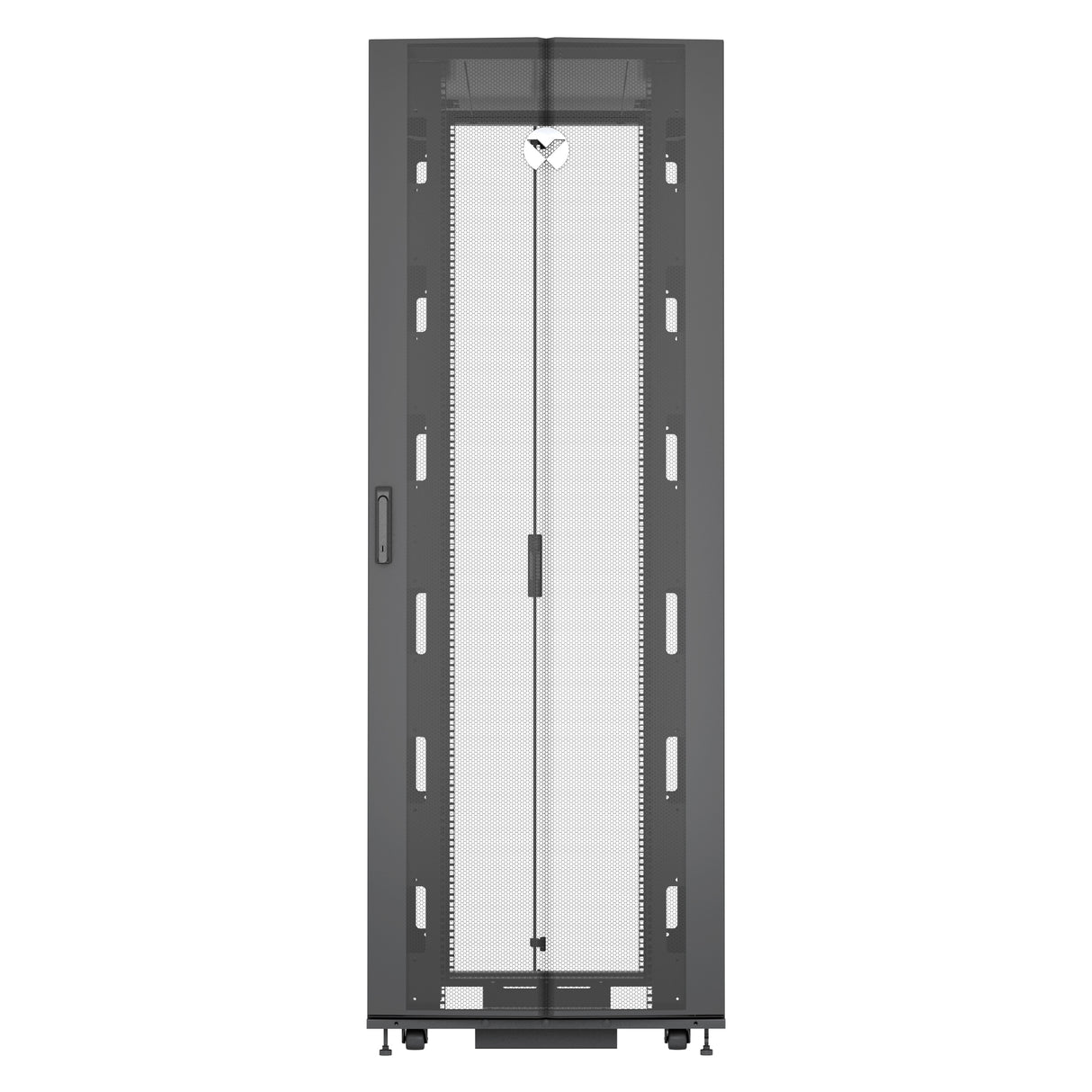 Vertiv VR3357 rack cabinet 48U Freestanding rack Black, Transparent