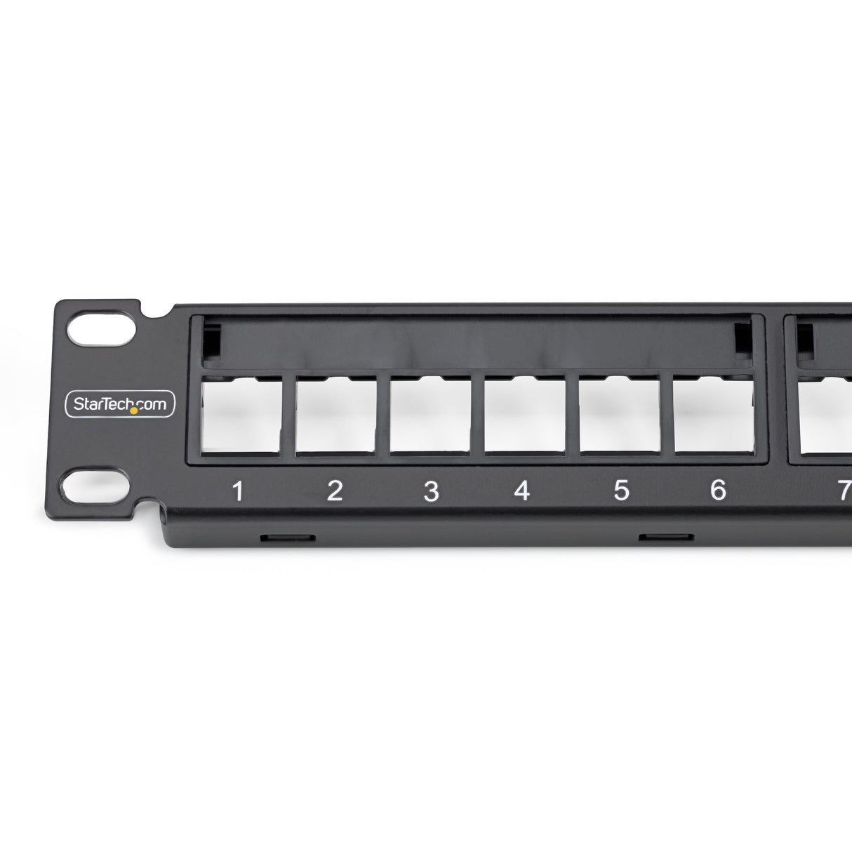 StarTech.com 24 Port 1U Blank Keystone Patch Panel, Rackmount Cat6 Patch Panel for RJ45 UTP Ethernet Network Jacks