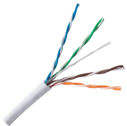 Cat5e, FT6/CMP, Plenum, 350MHz, 1000ft, White
