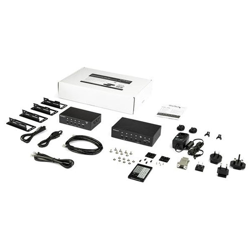 StarTech.com Multi-Input HDBaseT Extender Kit with Built-In Switch and Video Scaler