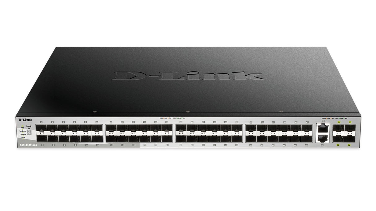 D-Link DGS-3130-54S Managed L3 Black, Grey