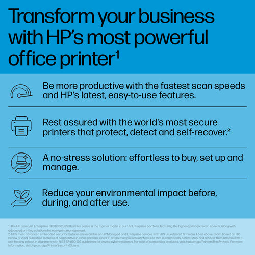 HP LaserJet Enterprise 8601dn Multifunction Black and white Printer, Only Ethernet; Duplex; Copier, Scanner