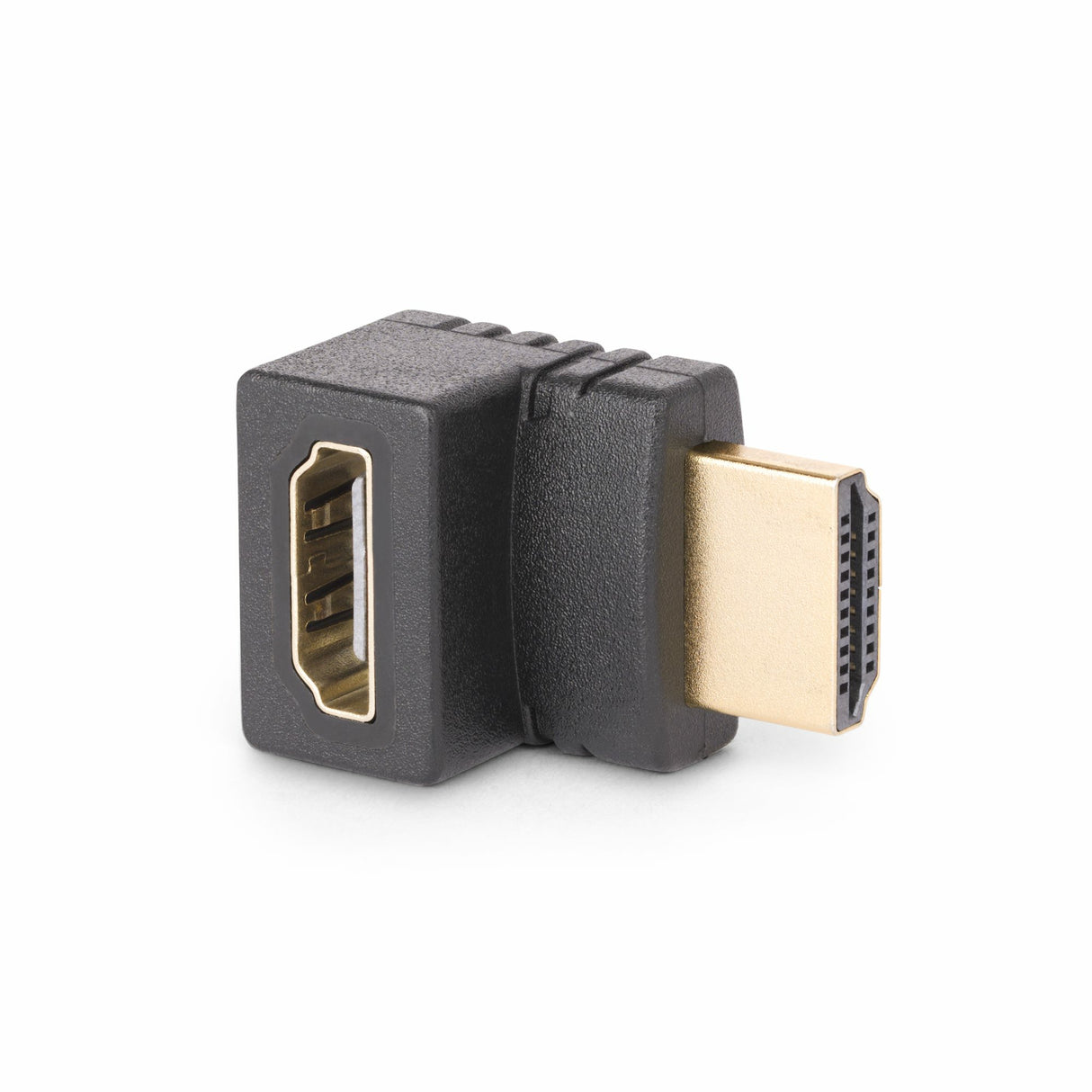 StarTech.com Up Angle HDMI 2.0 Adapter, Male to Female, Vertical 90-Degree Angled HDMI Port Saver, 4K 60Hz, High Speed HDMI Connector Extension, M/F