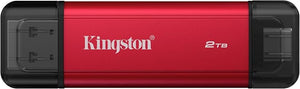 Kingston Disque SSD portable 2 To double USB-A/C, jusqu'à 1050 Mo/s USB 3.2 Gen 2