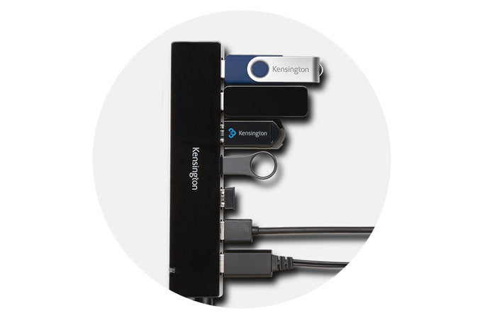 Kensington UH7000C USB 3.2 Gen 1 (3.1 Gen 1) Micro-B 5000 Mbit/s Black