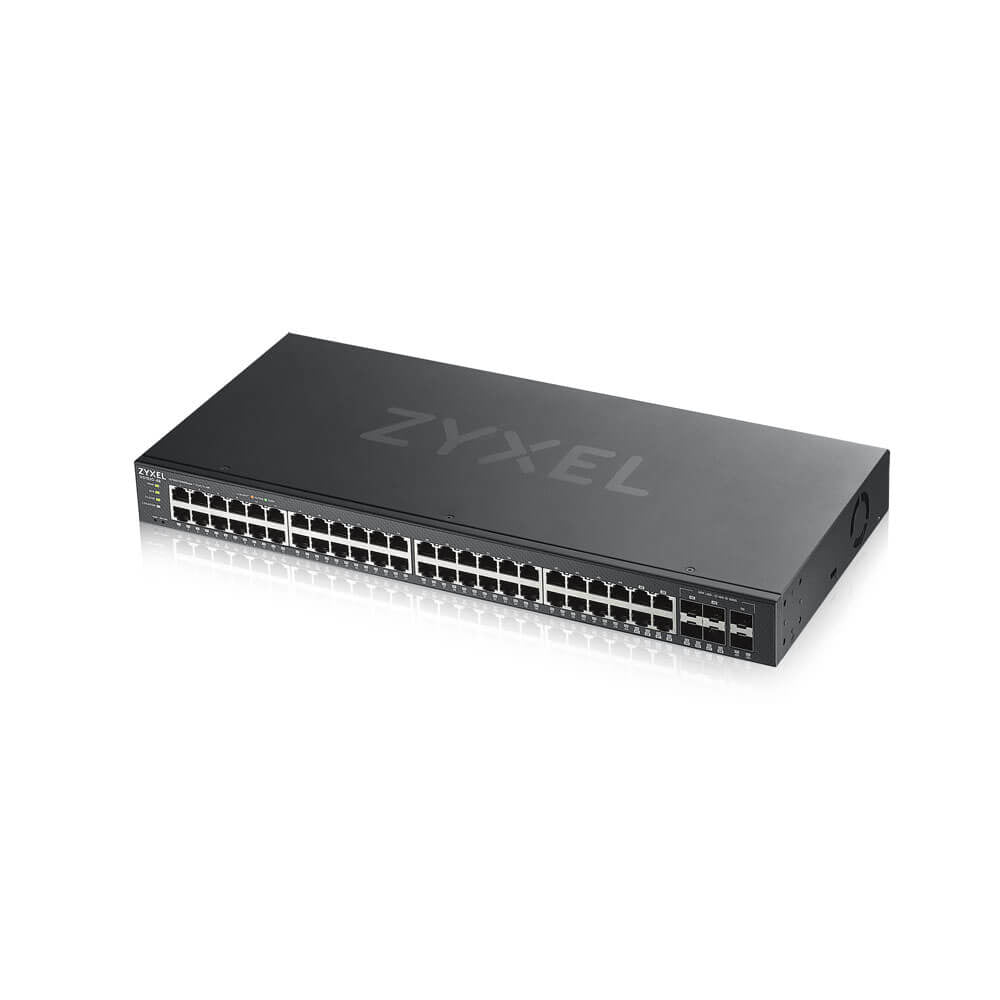 Zyxel GS1920-48V2 network switch Managed Gigabit Ethernet (10/100/1000) Black